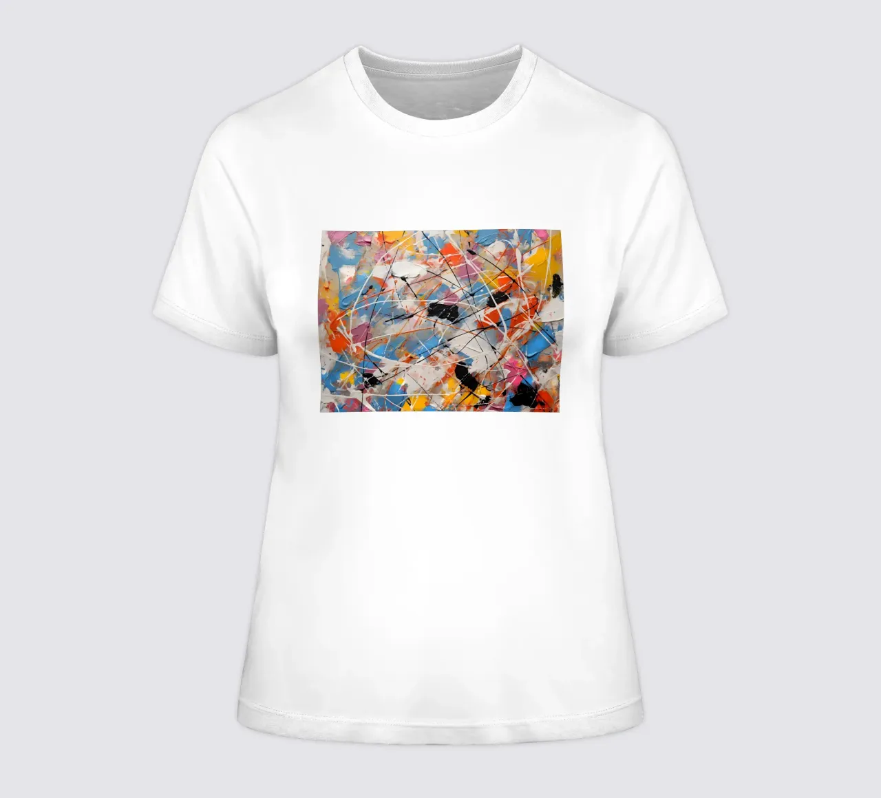 Combinazione di colori complessa t-shirt da donna da Carinaprint