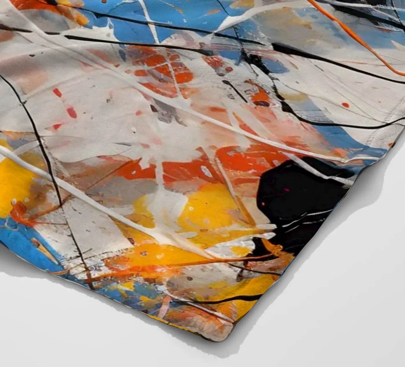 Complex kleurenschema fleecedeken van Carinaprint