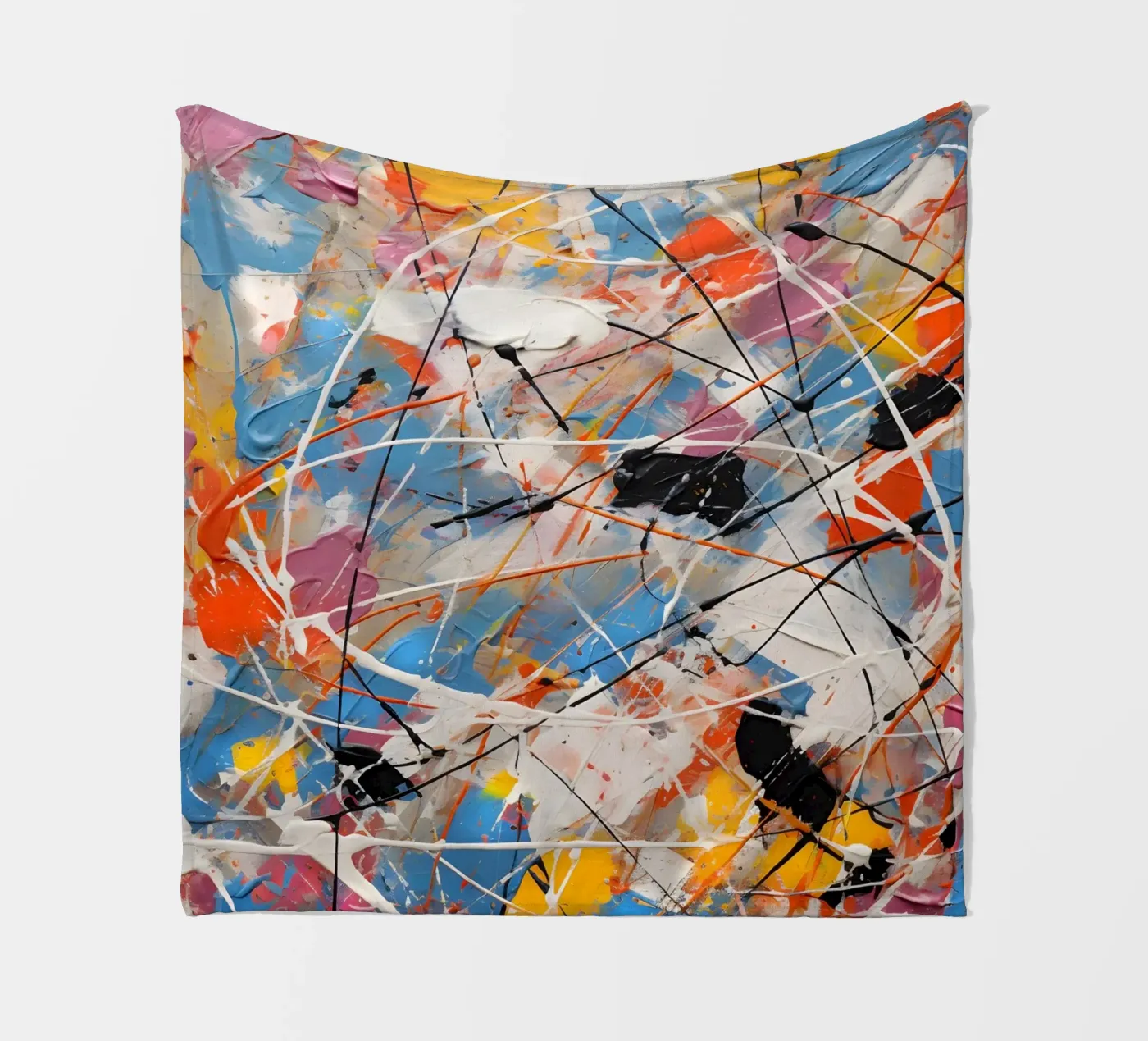 Complex kleurenschema fleecedeken van Carinaprint