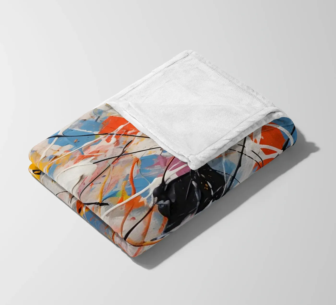 Complex kleurenschema fleecedeken van Carinaprint