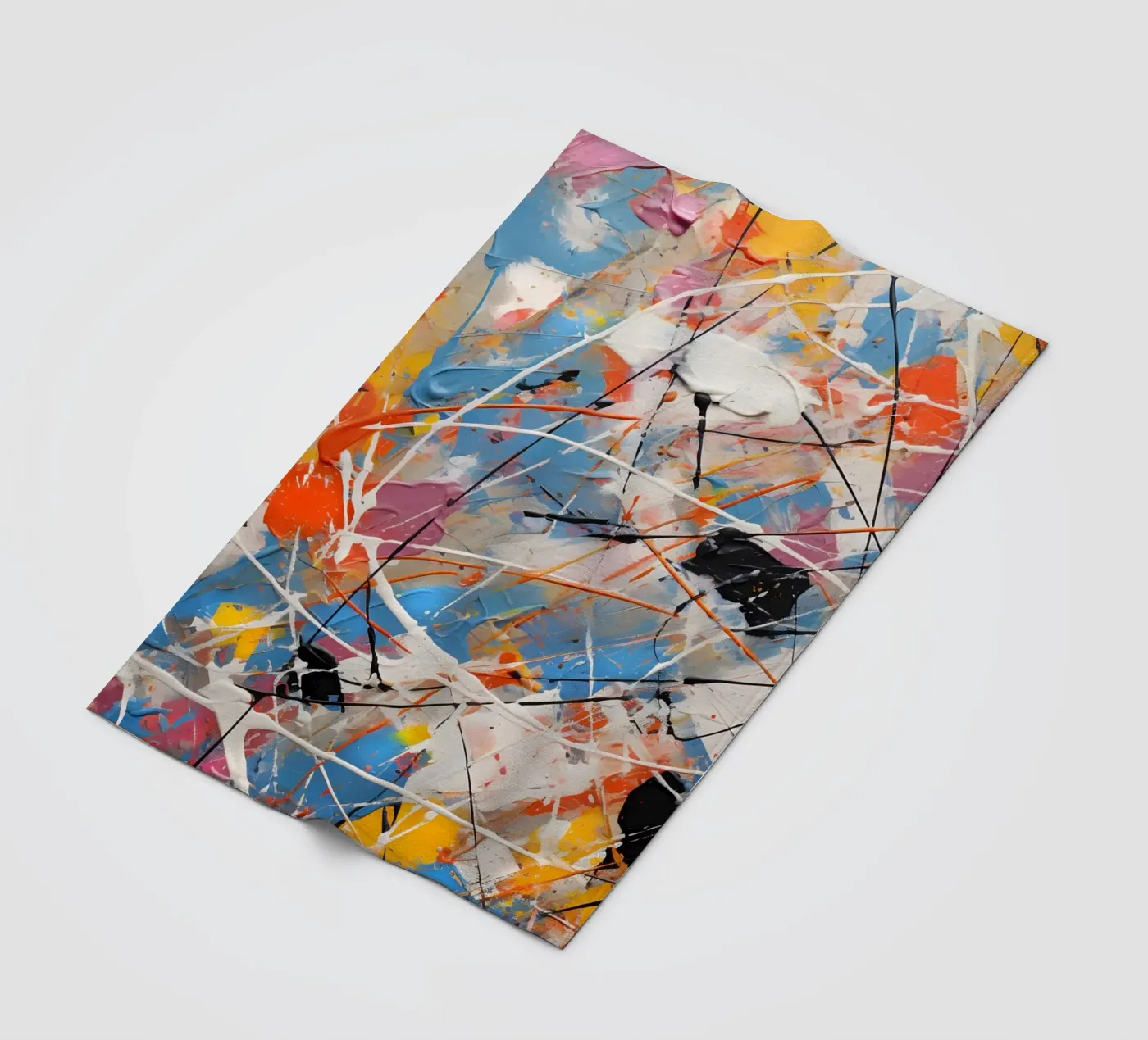 Complex kleurenschema fleecedeken van Carinaprint