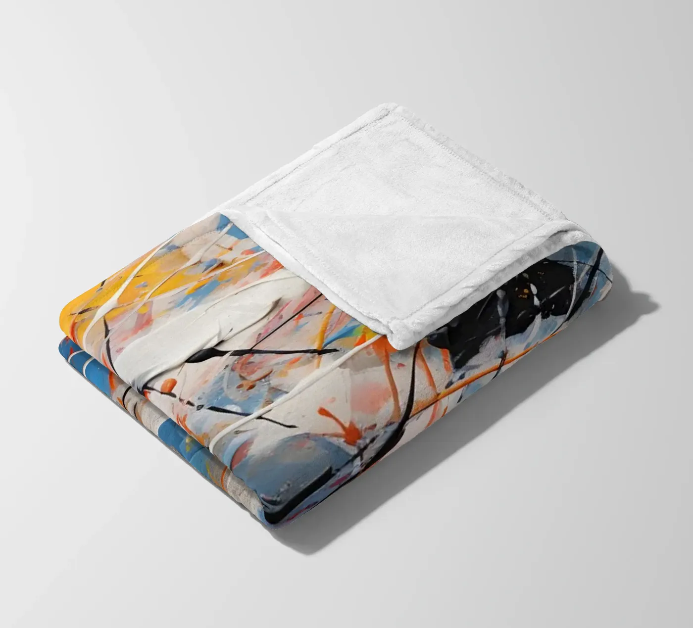 Complex kleurenschema fleecedeken van Carinaprint