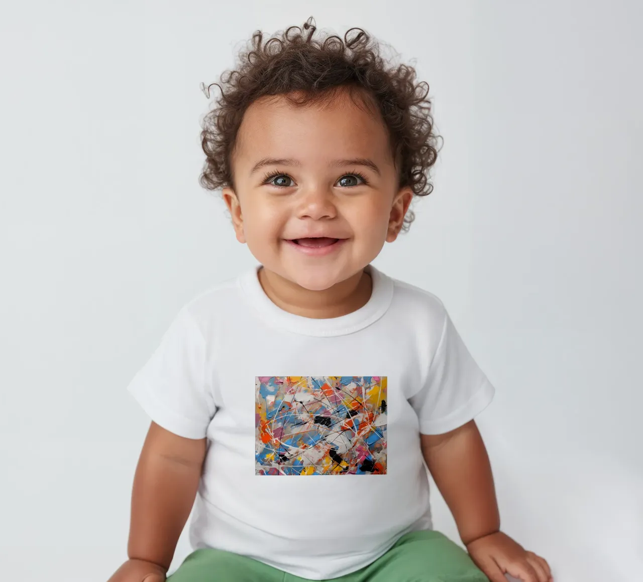 Combinazione di colori complessa maglietta neonato da Carinaprint