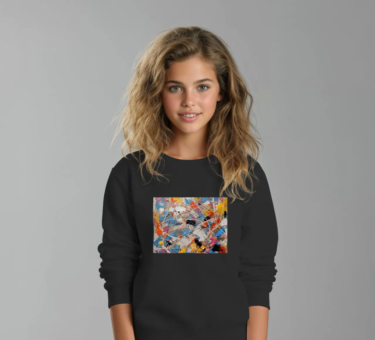 Combinazione di colori complessa felpa bambino da Carinaprint