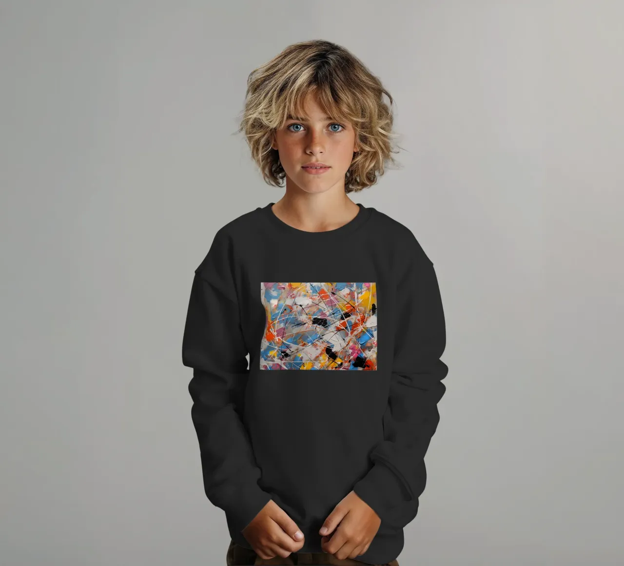 Combinazione di colori complessa felpa bambino da Carinaprint