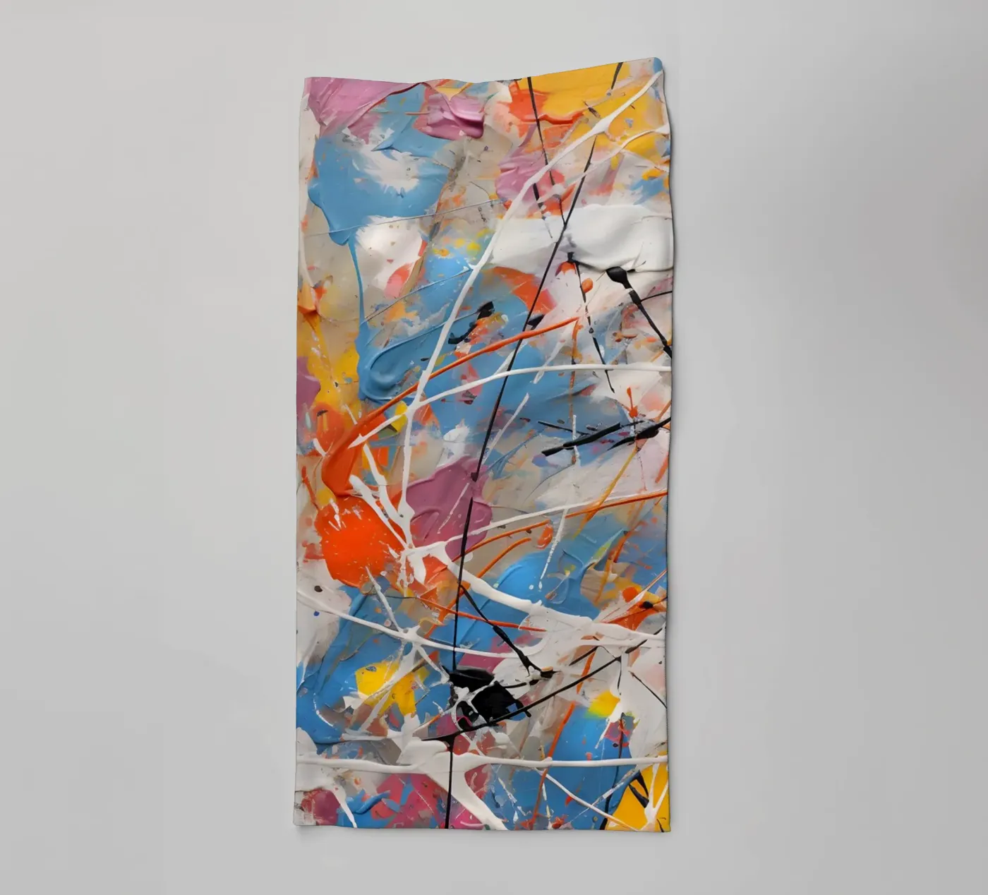 Complex colour scheme towel by Carinaprint