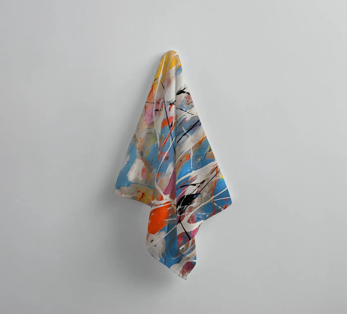 Complex colour scheme towel by Carinaprint