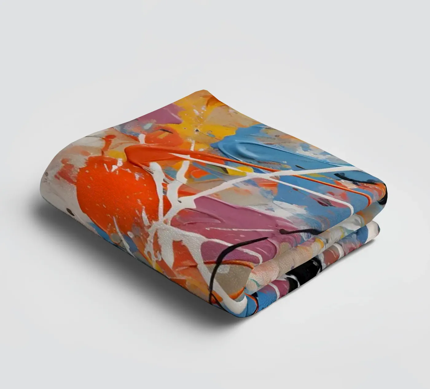 Complex colour scheme towel by Carinaprint