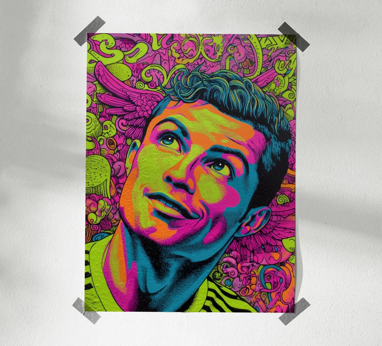 Cristiano Ronaldo, Popart Ikone poster by Carinaprint