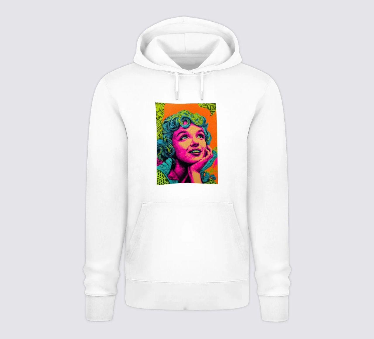 Marilyn Monroe, Neon Pop felpa con cappuccio da Carinaprint