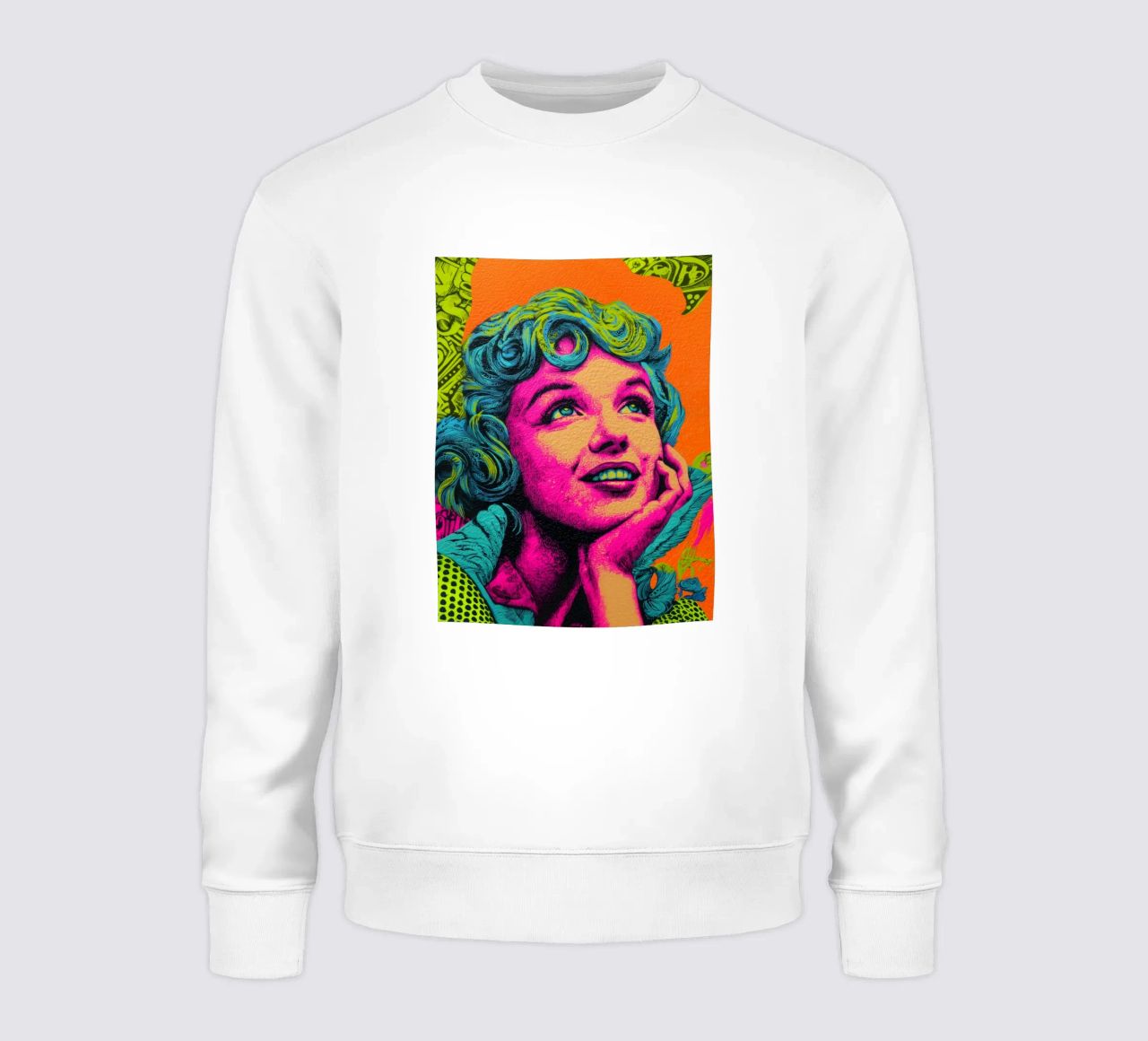 Marilyn Monroe, Neon Pop felpa da Carinaprint