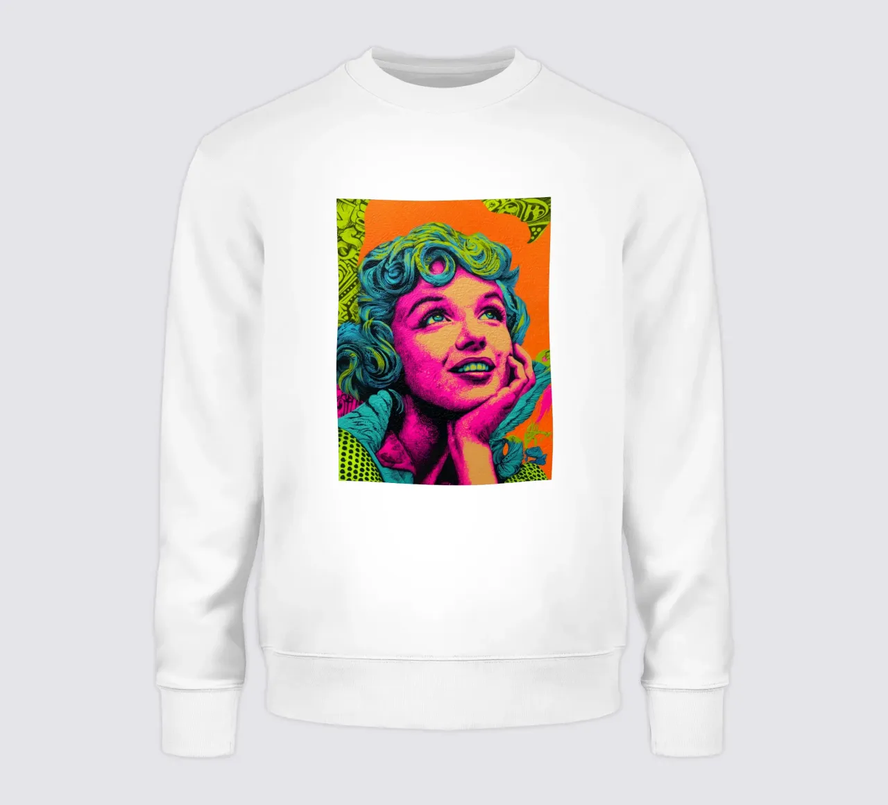 Marilyn Monroe, Neon Pop felpa da Carinaprint