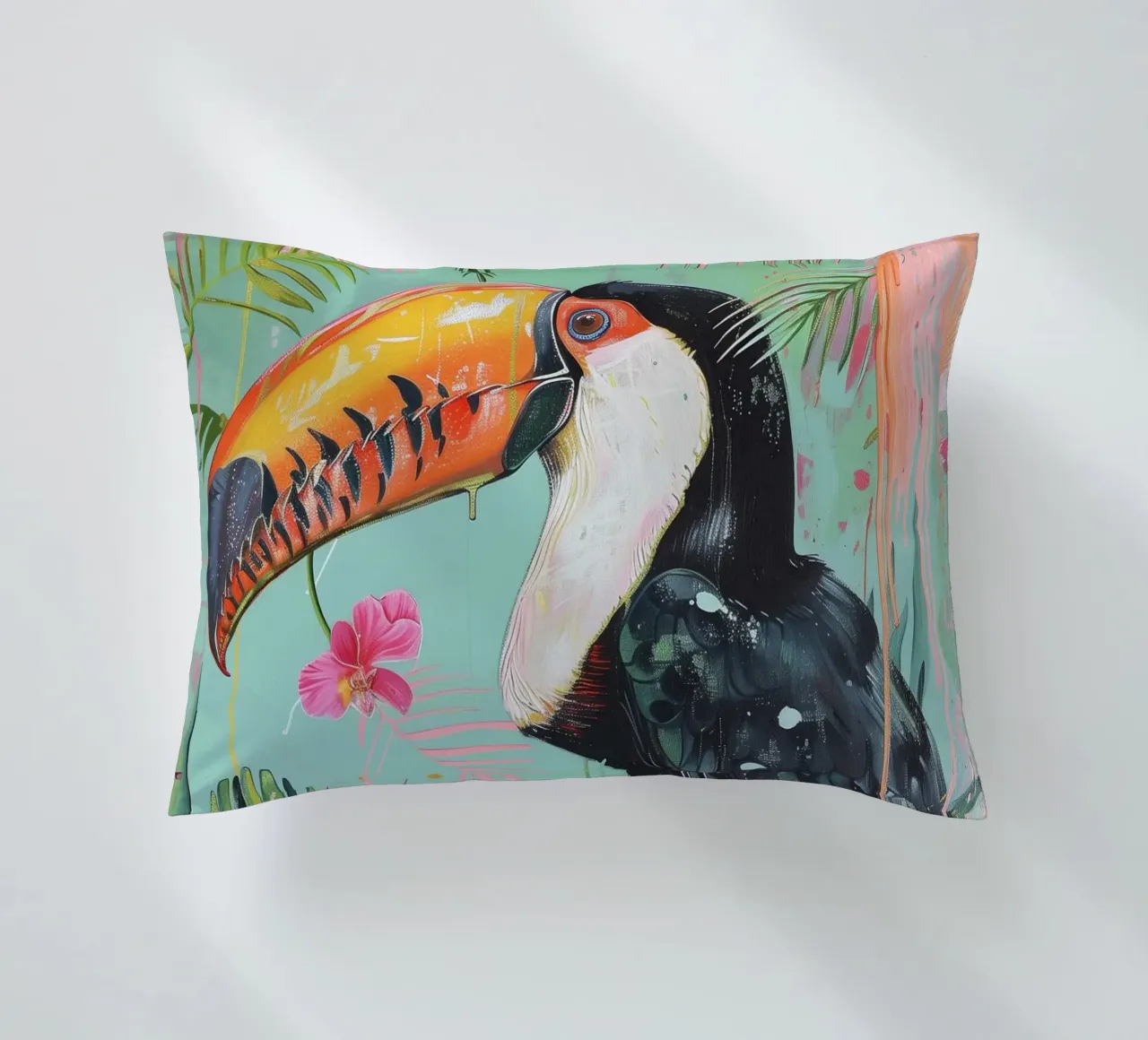 Toucan Delight decorative cushion by Lila x Lola