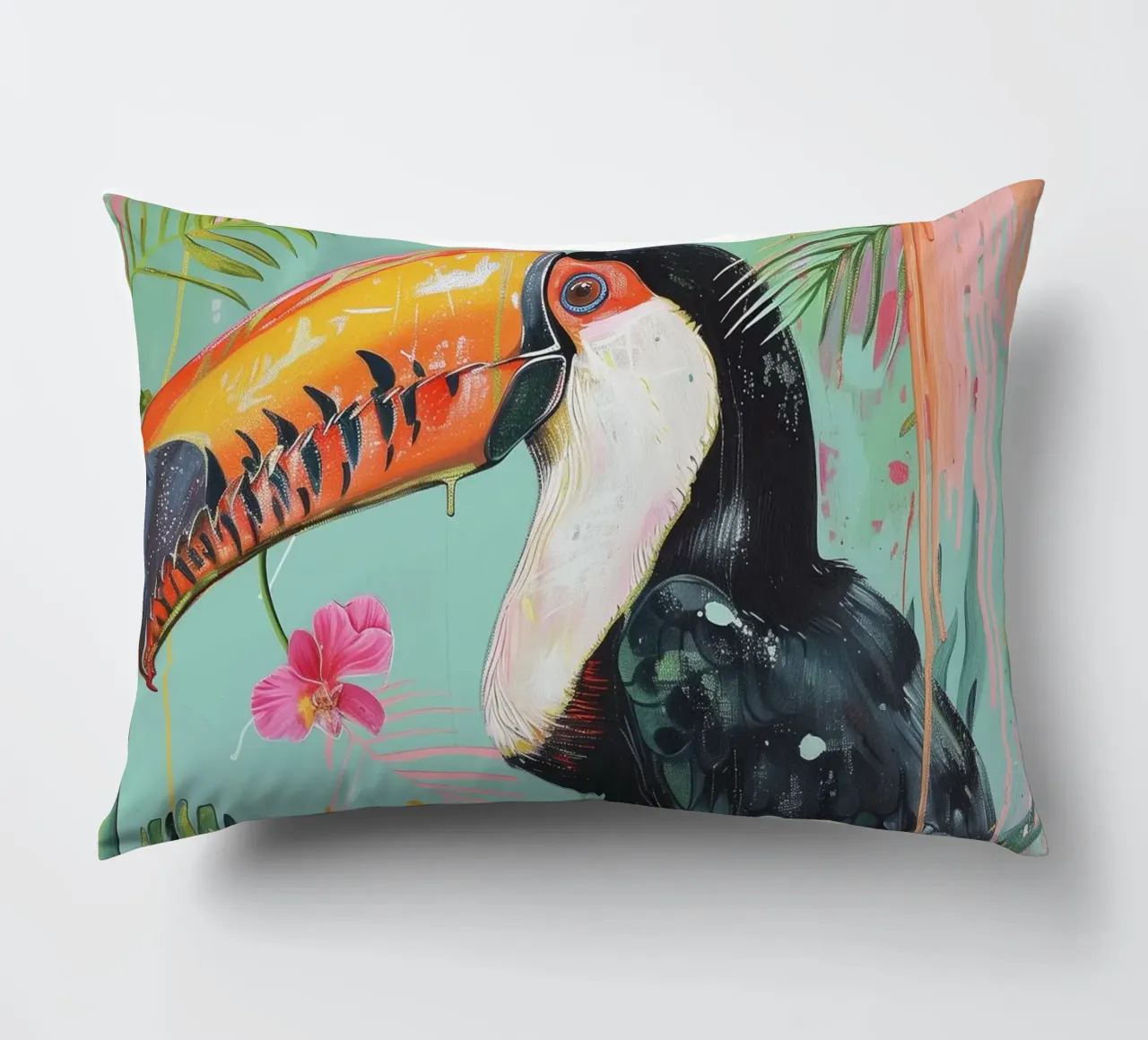 Toucan Delight decorative cushion by Lila x Lola