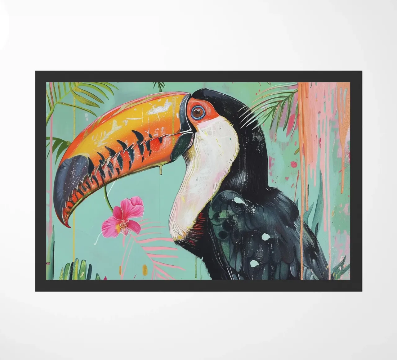 Toucan Delight doormat by Lila x Lola