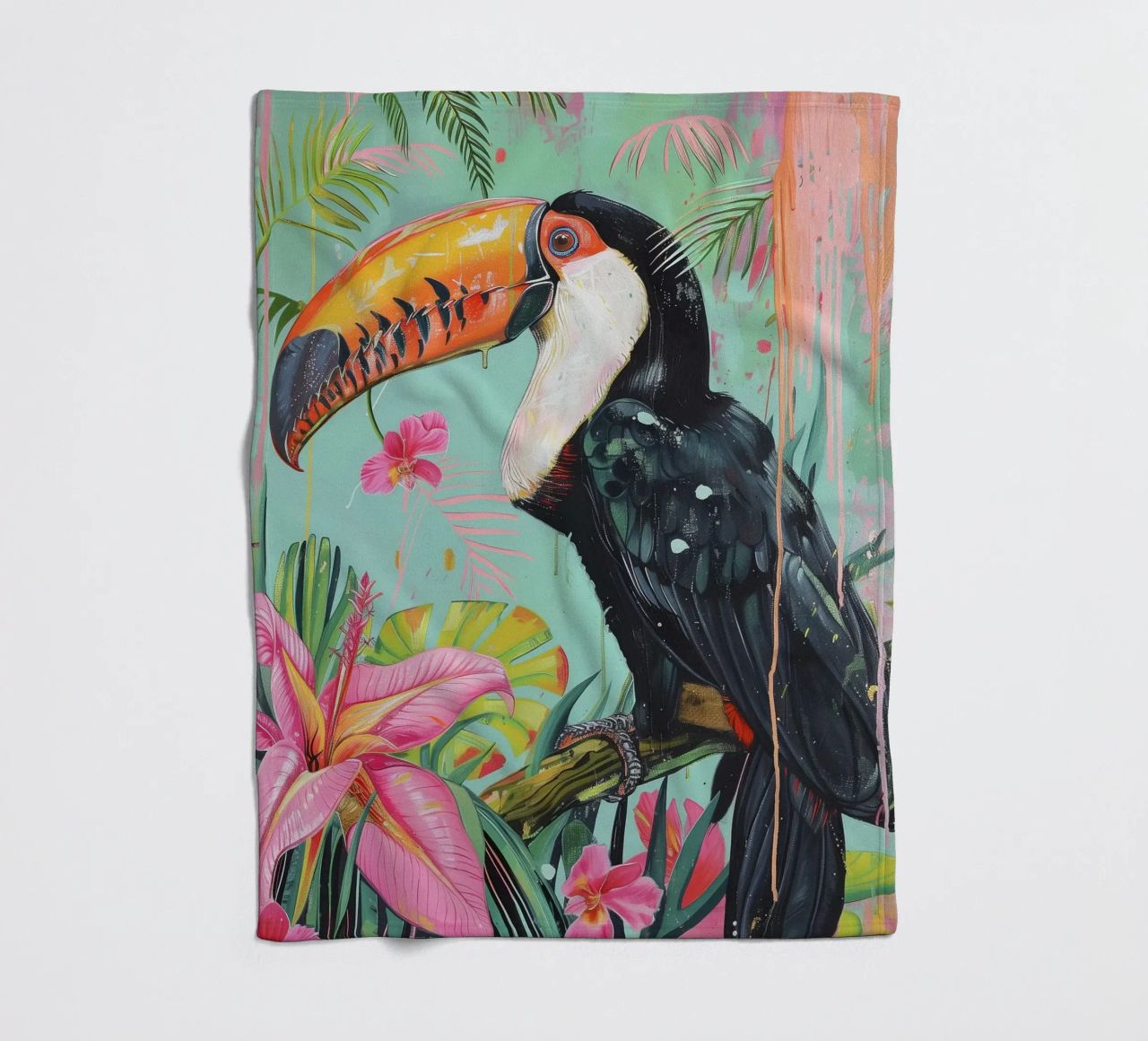 Toucan Delight coperta in pile da Lila x Lola