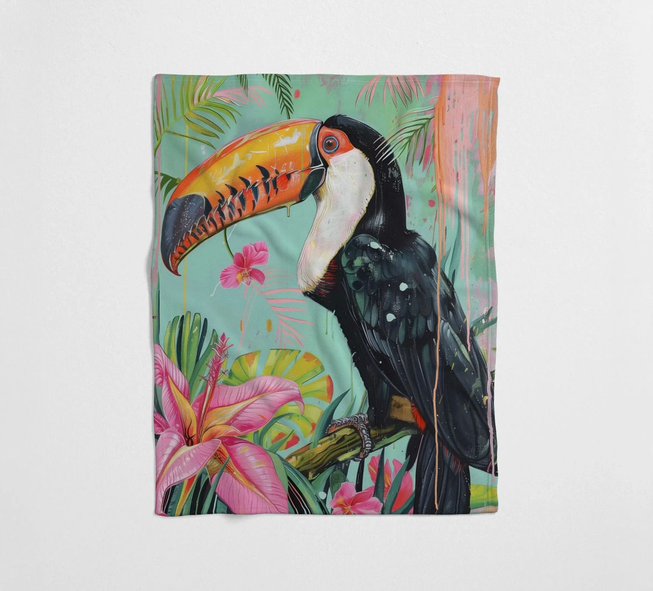 Toucan Delight coperta in pile da Lila x Lola