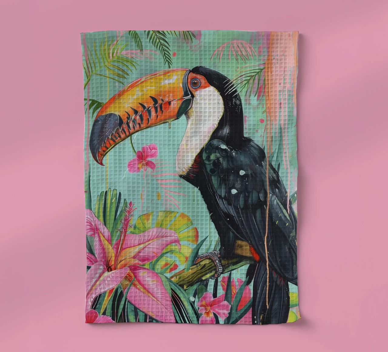 Toucan Delight canovaccio da cucina da Lila x Lola