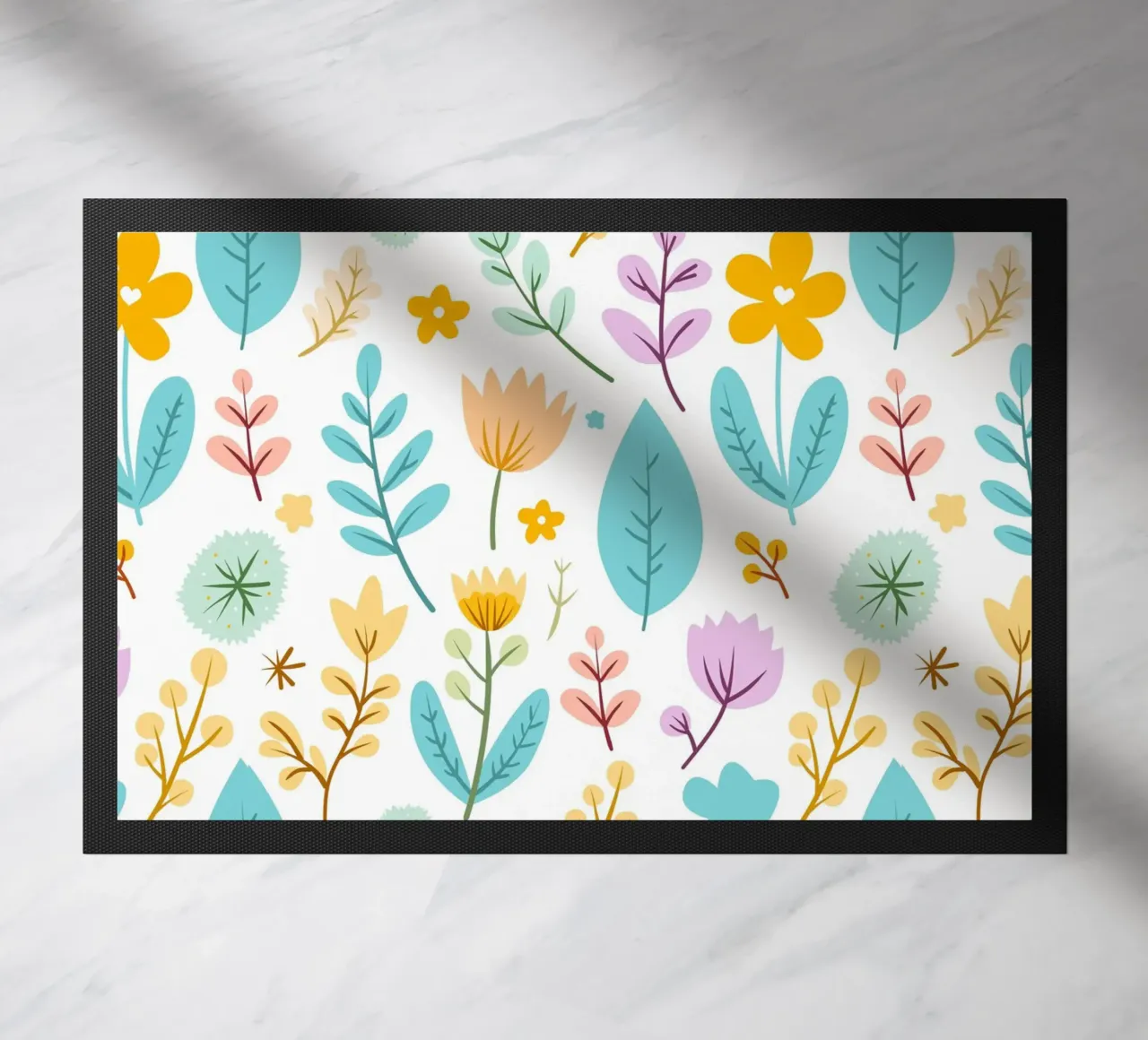 Ein Garten voller Farben Fußmatte von Kintsugi99