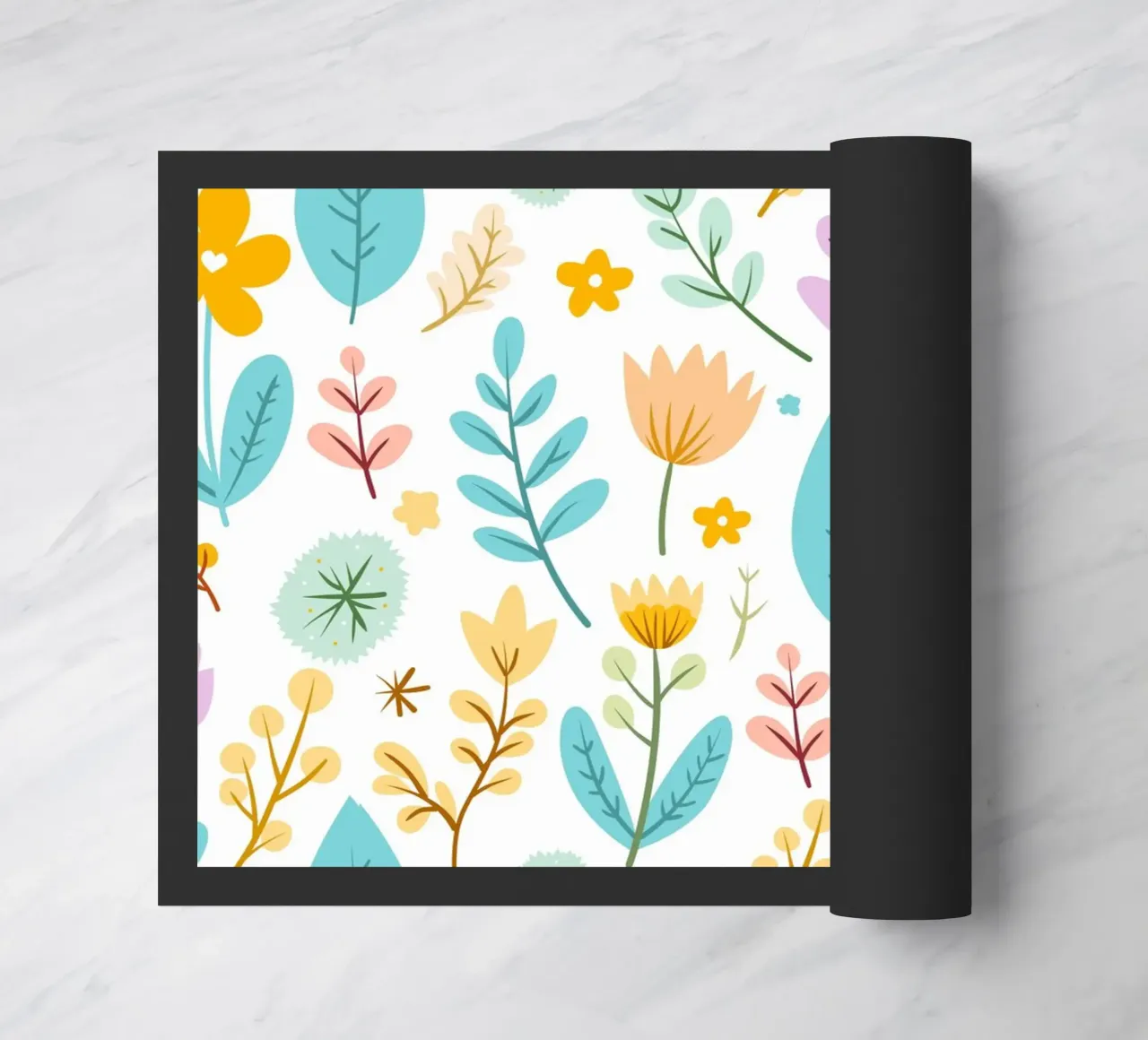 Ein Garten voller Farben Fußmatte von Kintsugi99