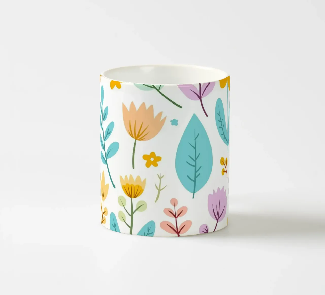 Un giardino pieno di colori tazza in ceramica da Kintsugi99