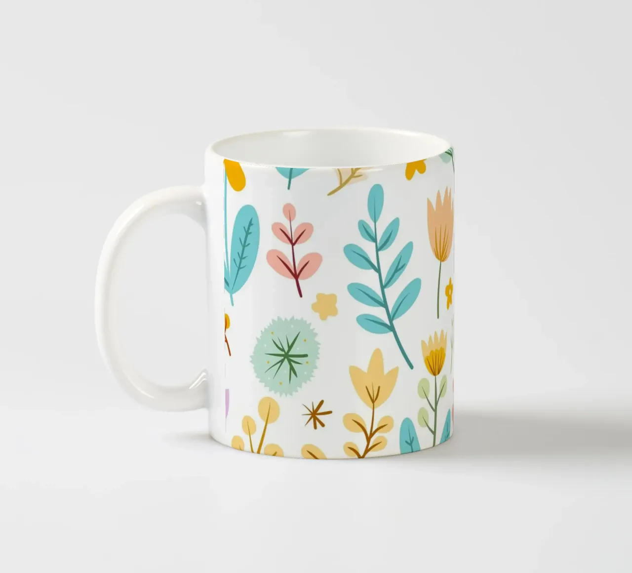 Un giardino pieno di colori tazza in ceramica da Kintsugi99