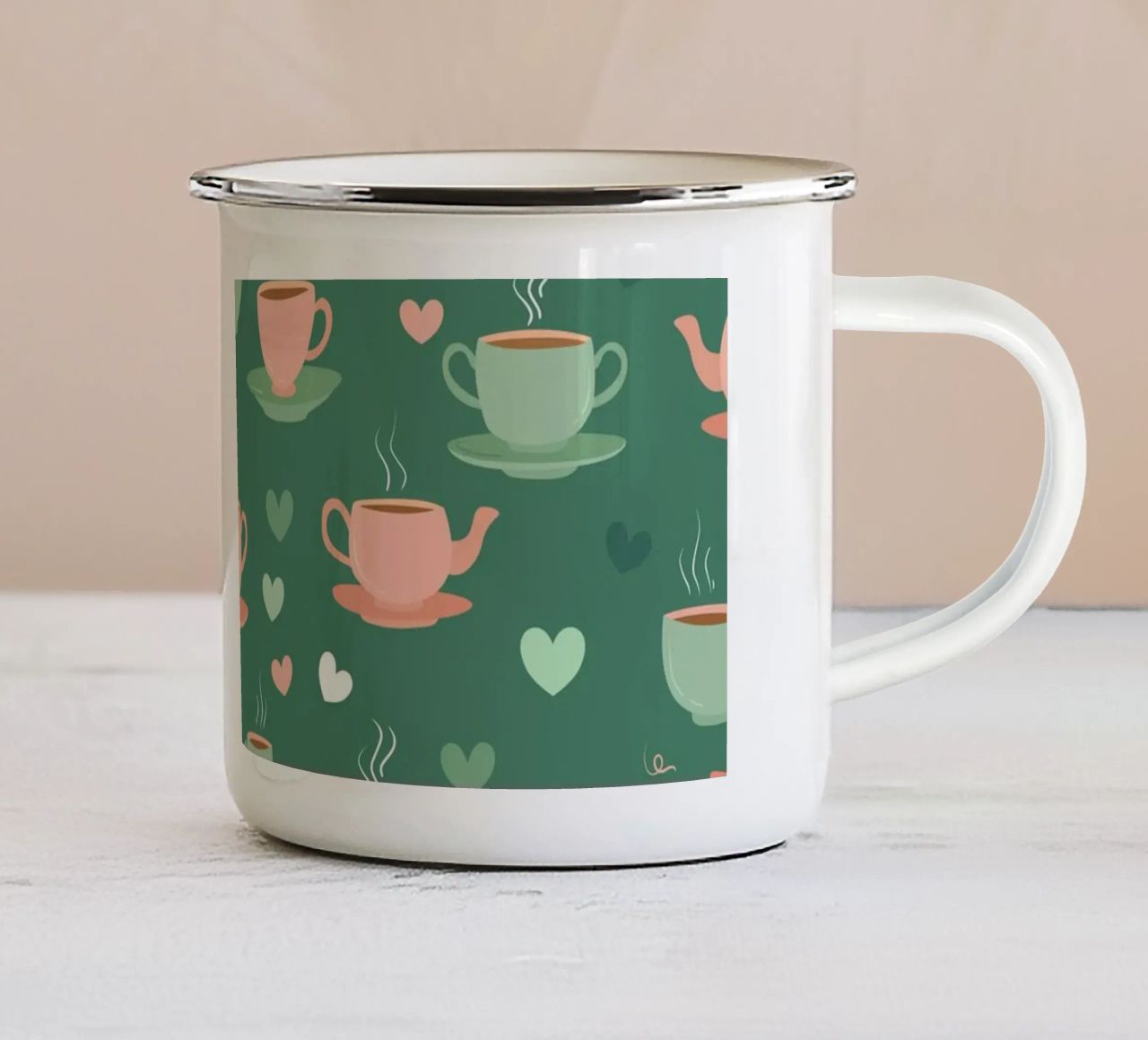 Sorsi di vapore tazza in smalto da Kintsugi99
