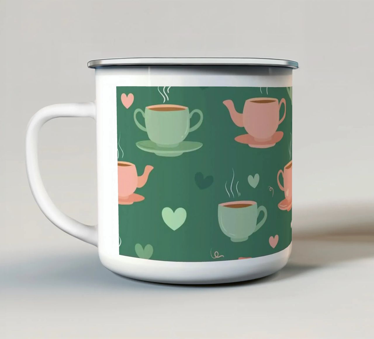 Sorsi di vapore tazza in smalto da Kintsugi99