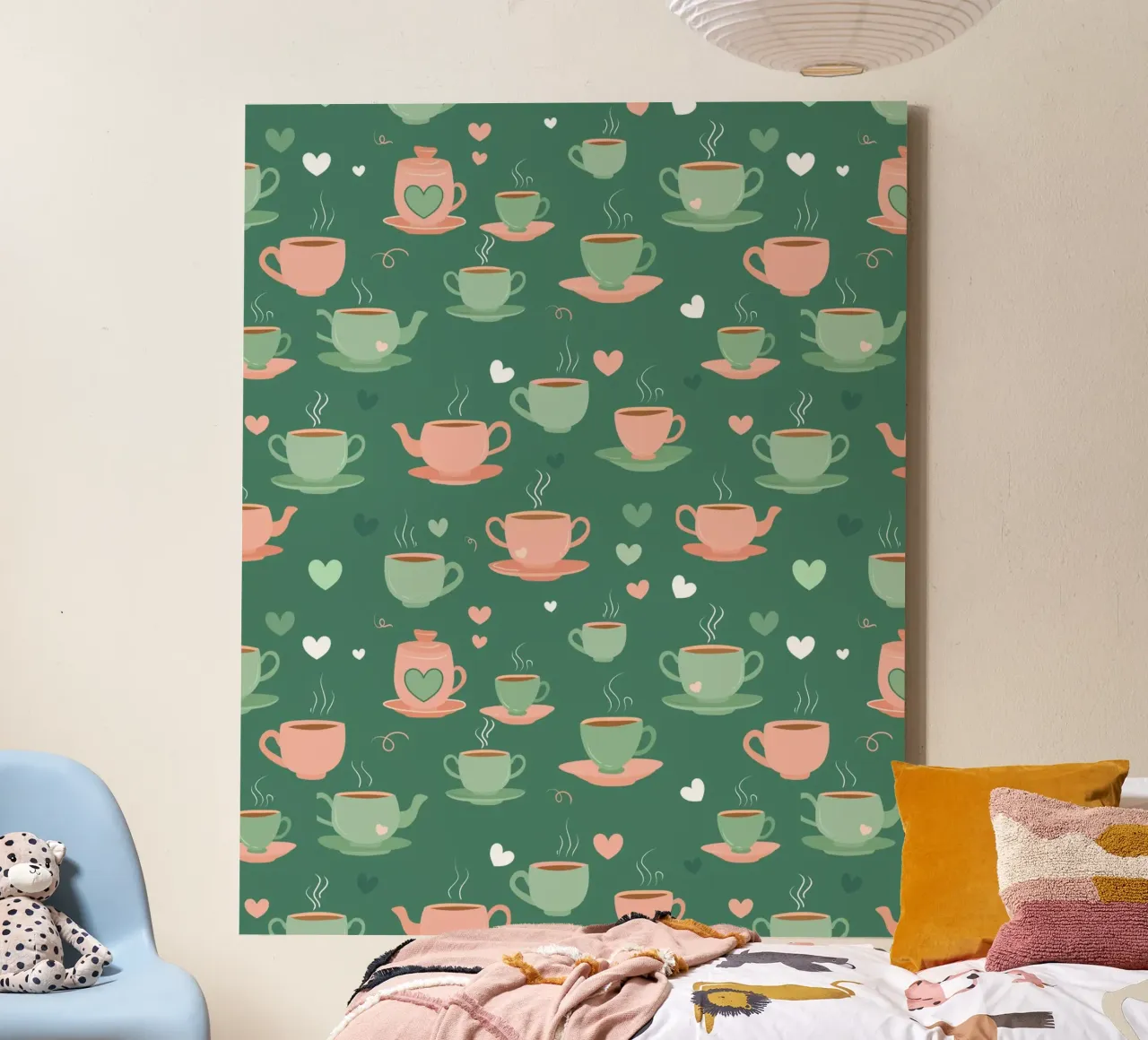 Dampfige Schlucke Leinwand mit Schattenfugenrahmen von Kintsugi99