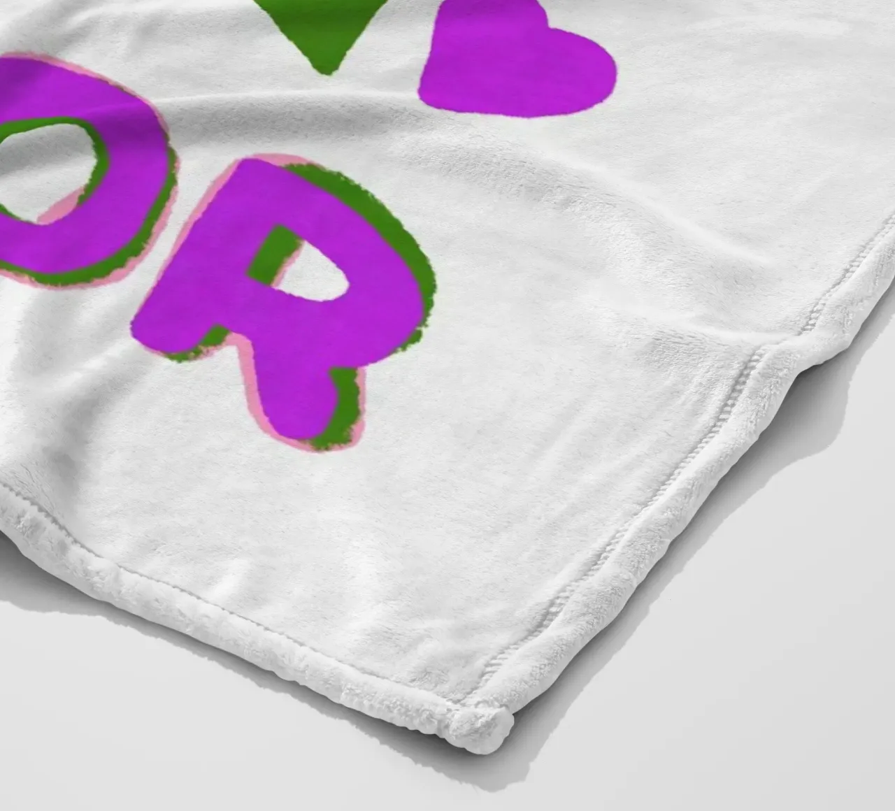 Mehr Liebe, bitte! Fleecedecke von Carinaprint