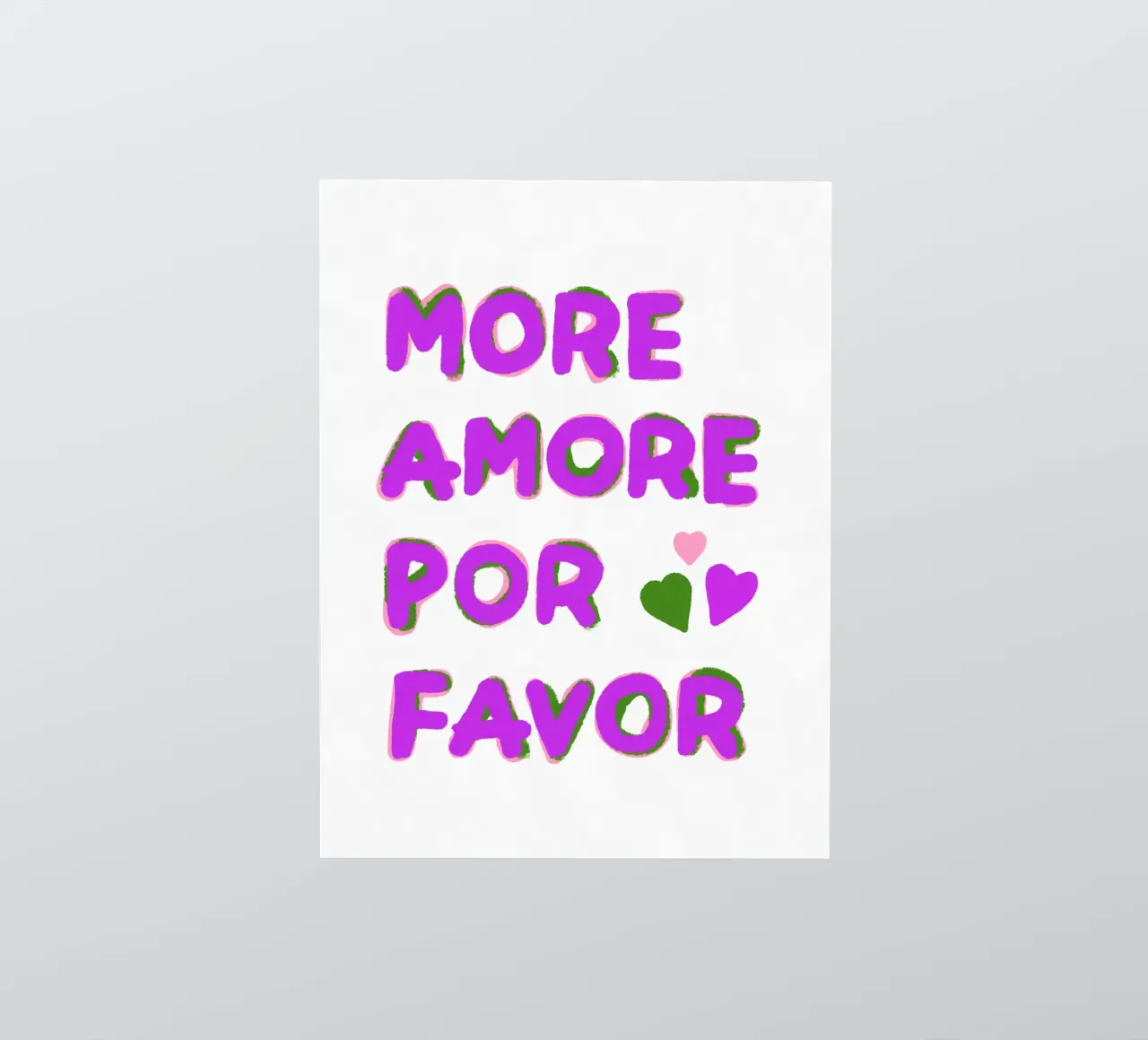 Mehr Liebe, bitte! Sticker von Carinaprint