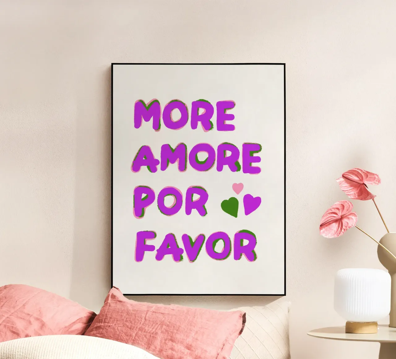 More love, please! acrylic glass by Carinaprint