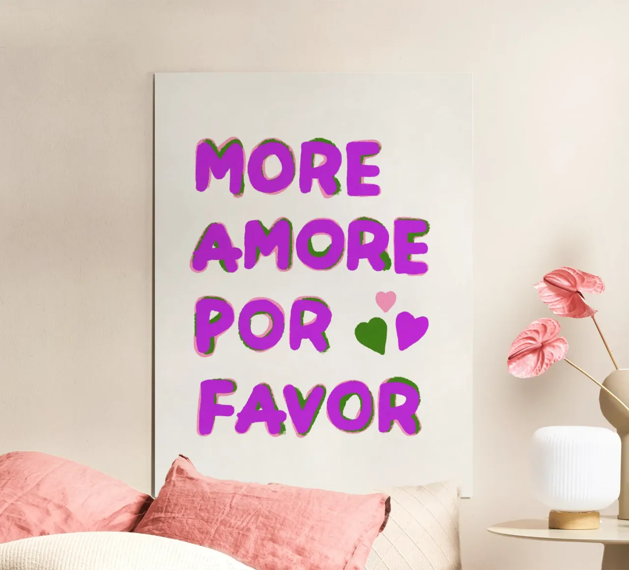 More love, please! poster by Carinaprint