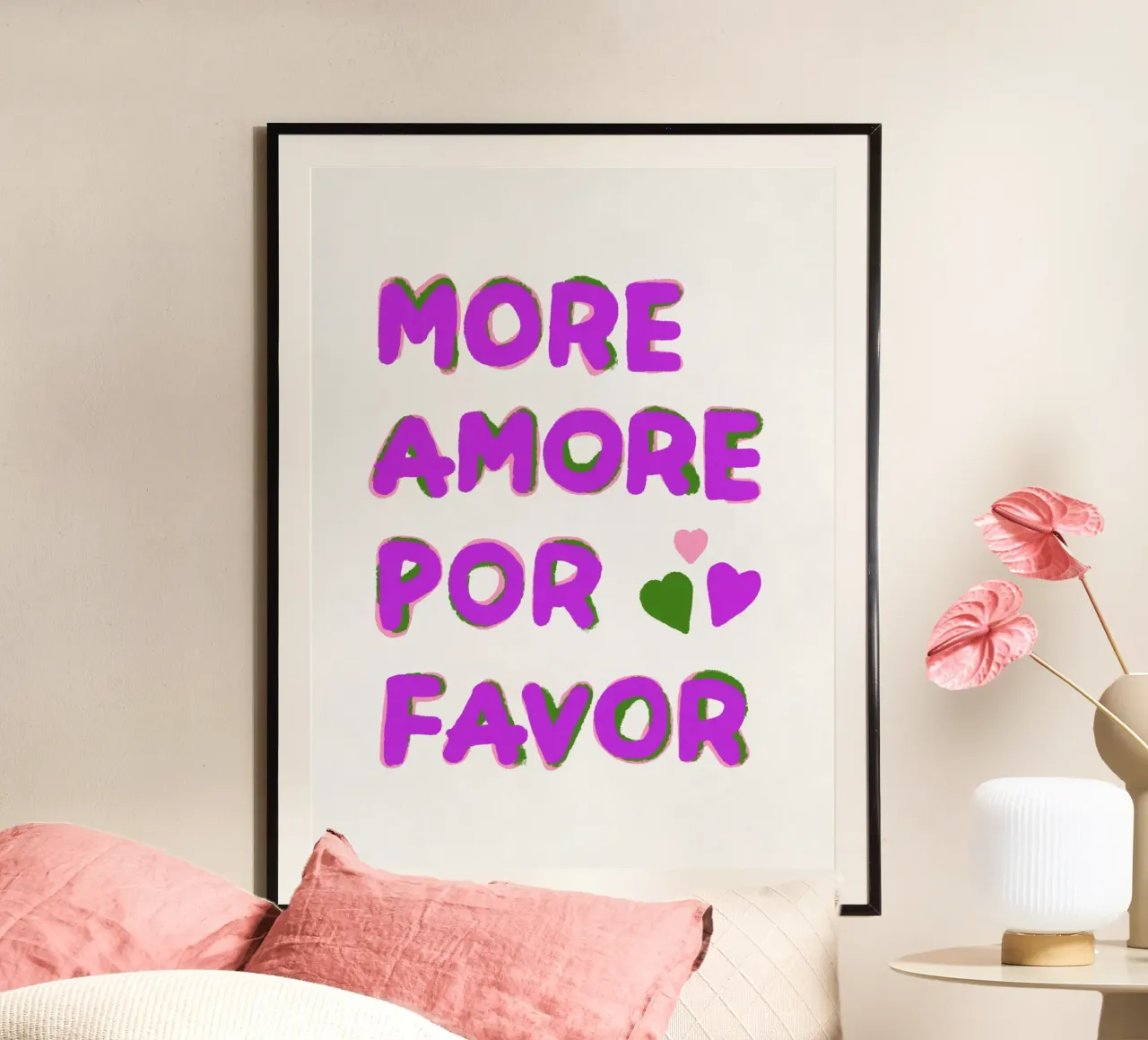 More love, please! poster by Carinaprint