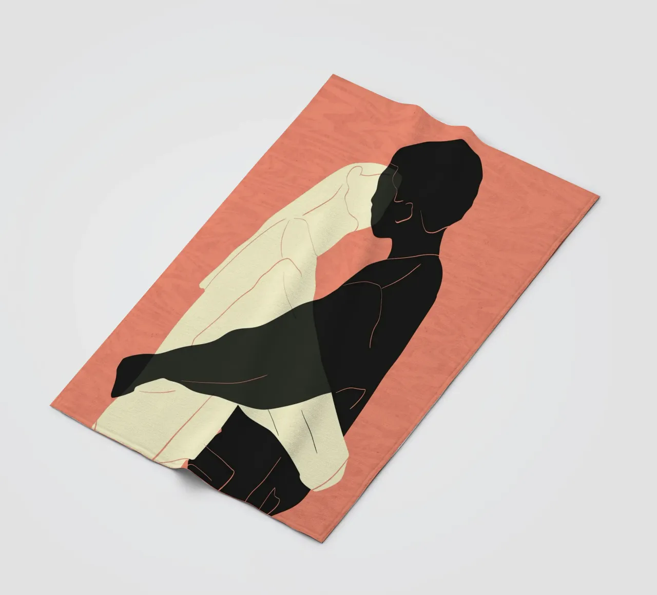 Hou me stevig vast, laat nooit los fleecedeken van Kintsugi99