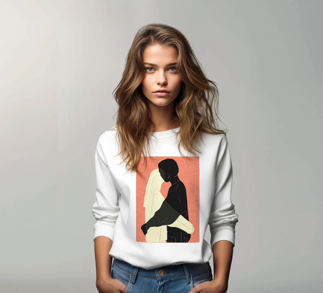 Abrázame fuerte, no me sueltes nunca sudadera de Kintsugi99