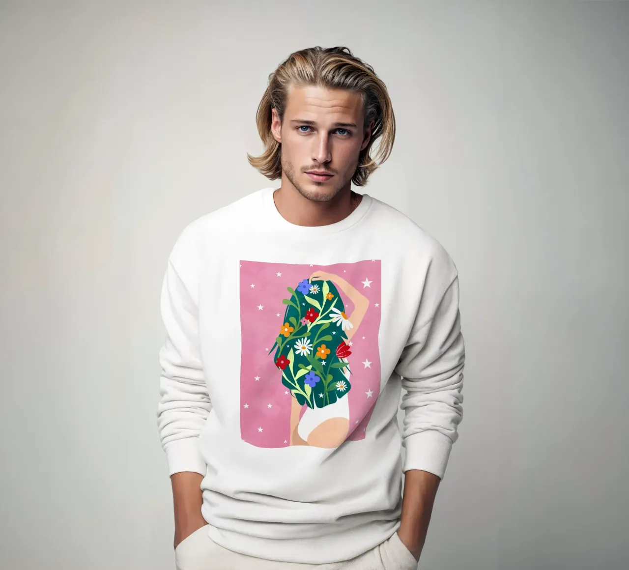 Capelli floreali, non importa felpa da Kintsugi99
