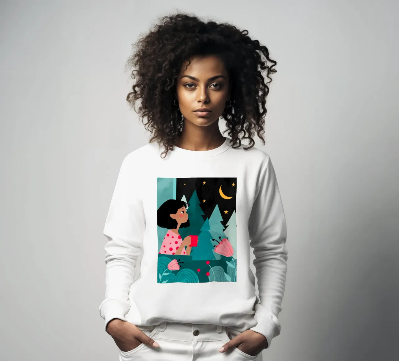 Sorsi a tarda notte felpa da Kintsugi99