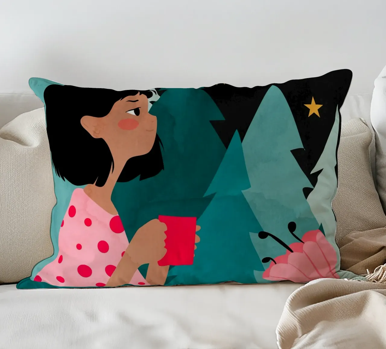 Sorsi a tarda notte cuscino da Kintsugi99