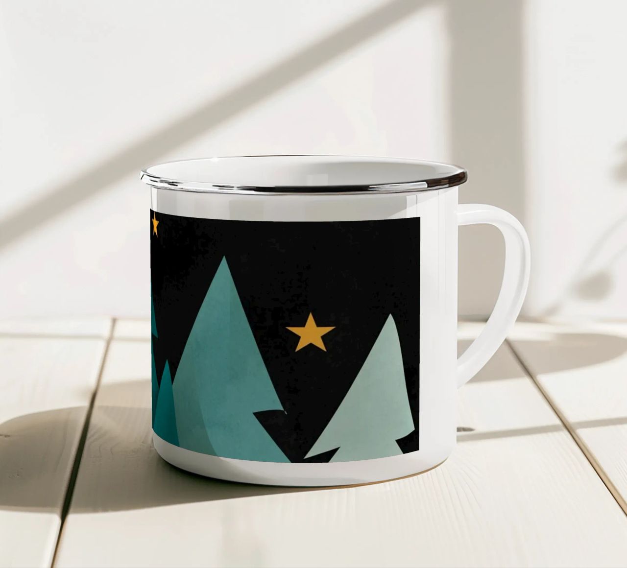 Sorsi a tarda notte tazza in smalto da Kintsugi99