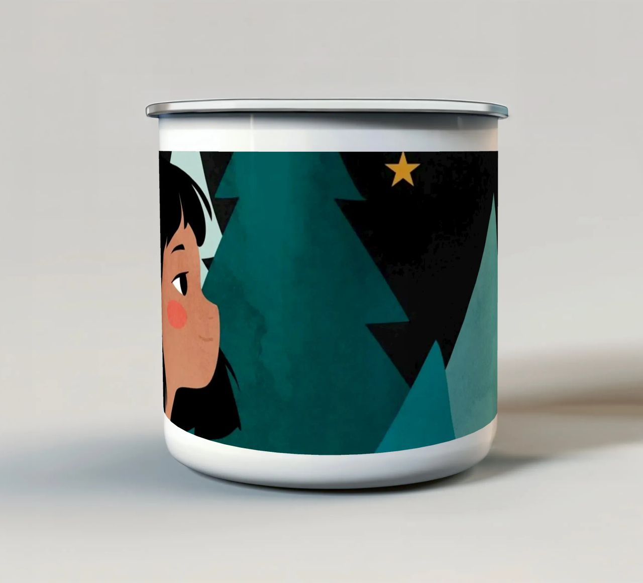 Sorsi a tarda notte tazza in smalto da Kintsugi99
