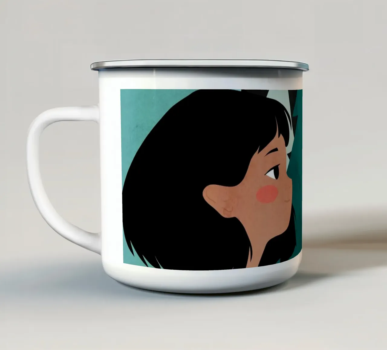 Tragos nocturnos taza de esmalte de Kintsugi99