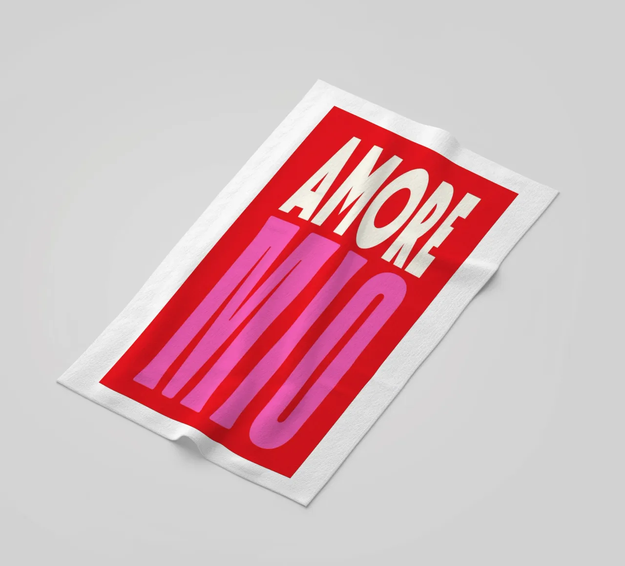 Amore Mio, Deco pop telo mare da Carinaprint