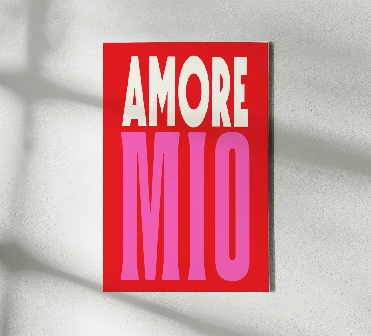 Amore Mio, Deco pop Leinwand von Carinaprint