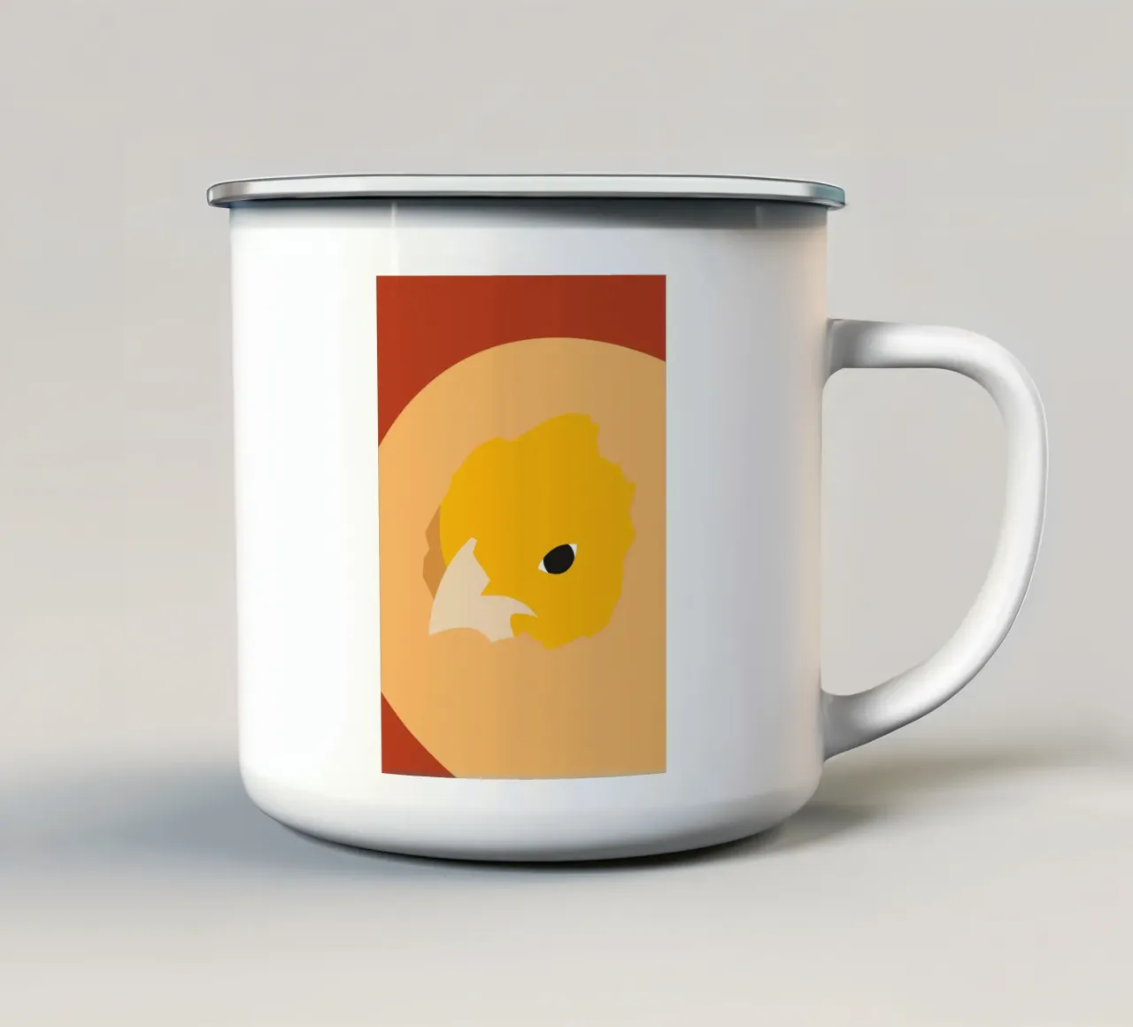 Chicken Born tazza in smalto da galihstudio