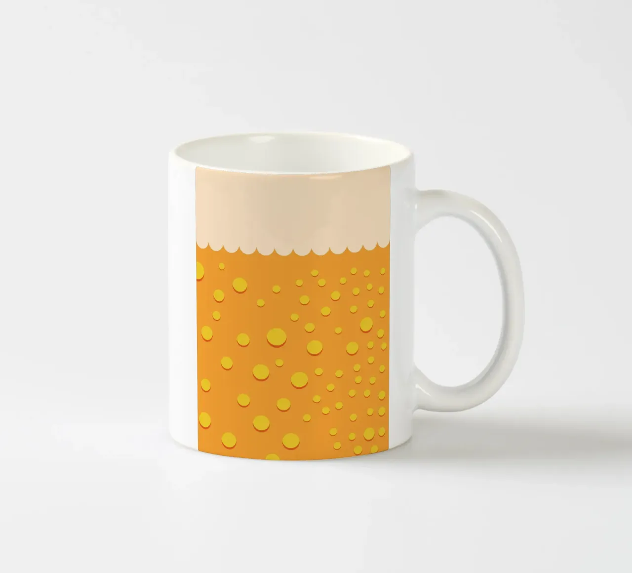 Beer Bubble ceramic mug by galihstudio