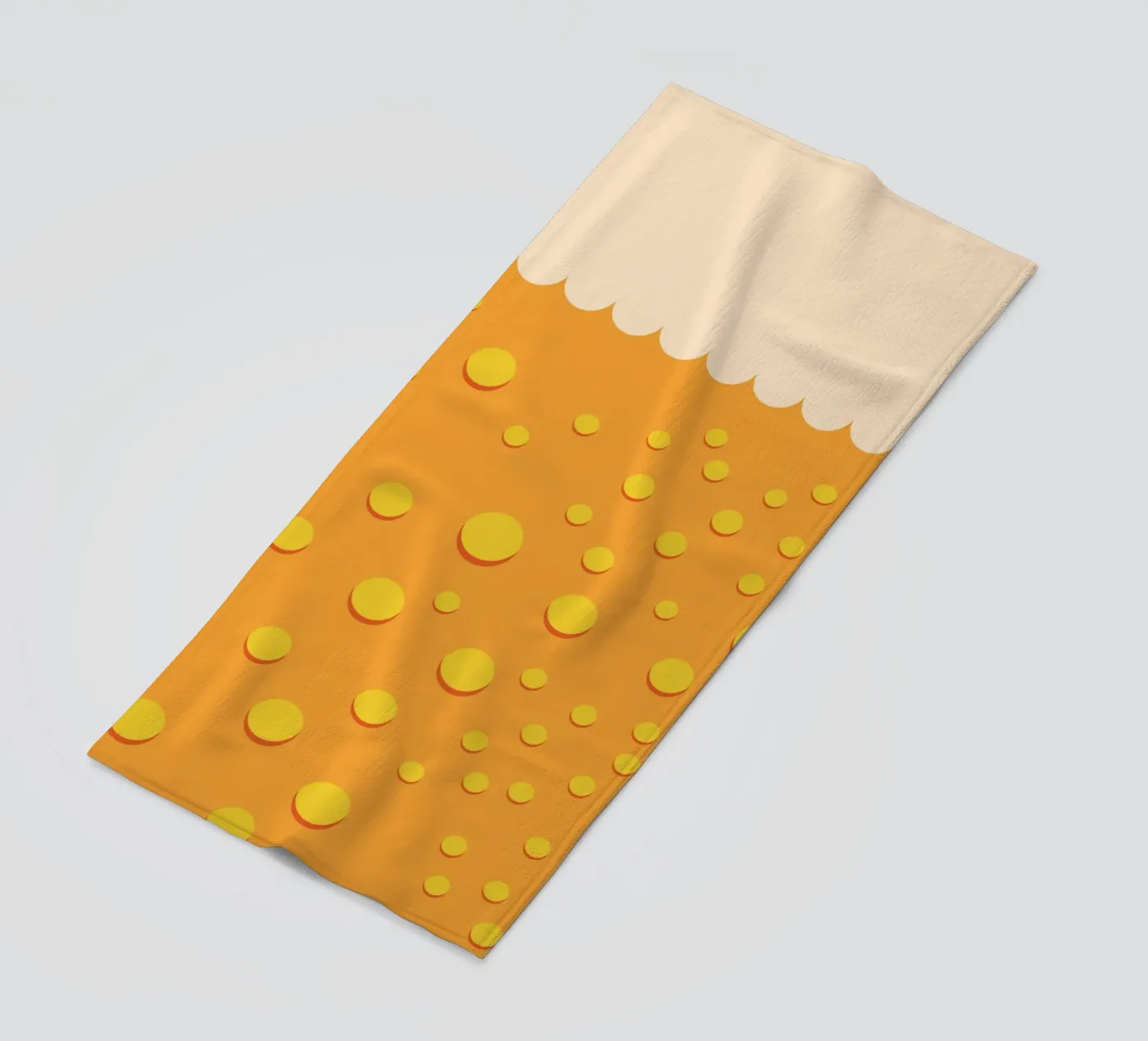 Beer Bubble beach towel by galihstudio