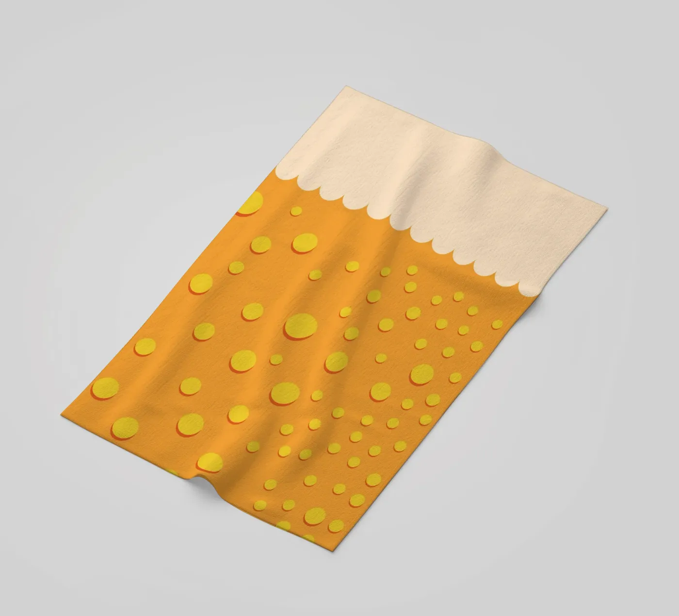 Beer Bubble beach towel by galihstudio
