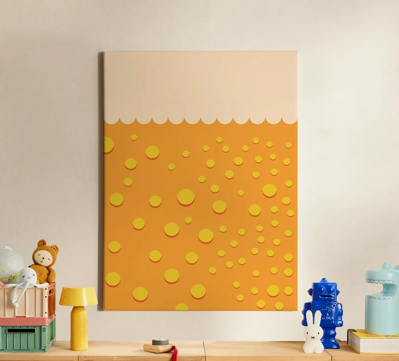 Beer Bubble canvas by galihstudio