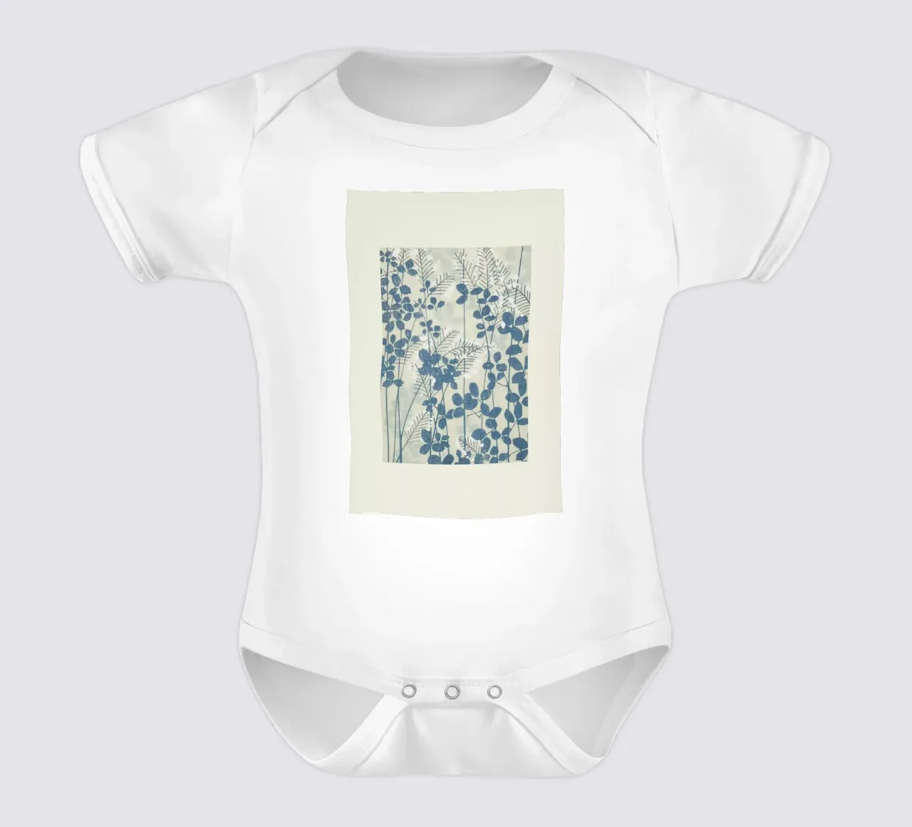 Shin-Bijutsukai - Leaves And Ferns body neonato maniche corte da Vintage by JUNIQE